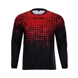 HOLOKOLO Kolesarski dres z dolgimi rokavi poletni - INFRARED MTB LONG - rdeča/črna